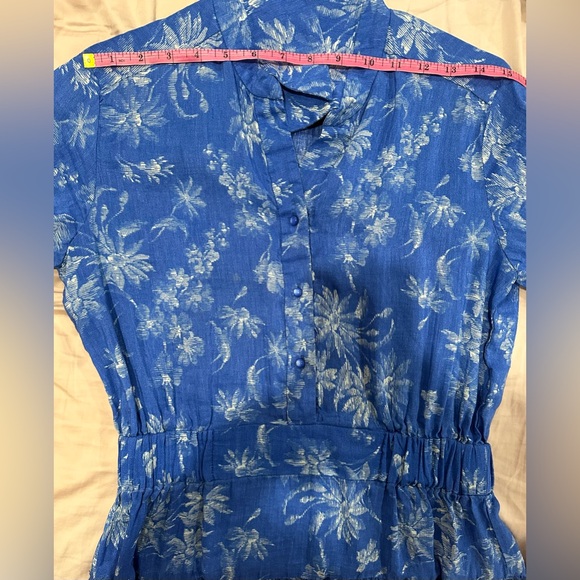 NWOT Sandro Pernille Palm Print Linen Dress Size 38/Medium. - Picture 10 of 10